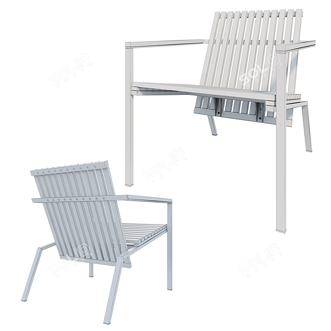 EGOE Axis Outdoor Chair 3D model image 3