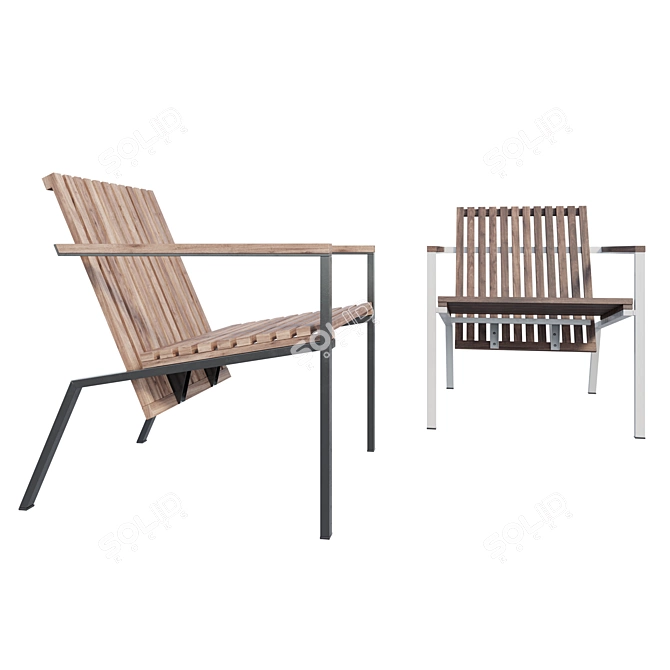 EGOE Axis Outdoor Chair 3D model image 8