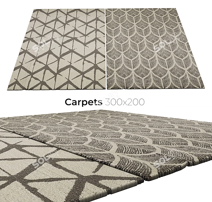 Luxury Collection: Elegant Carpets 3D model image 1