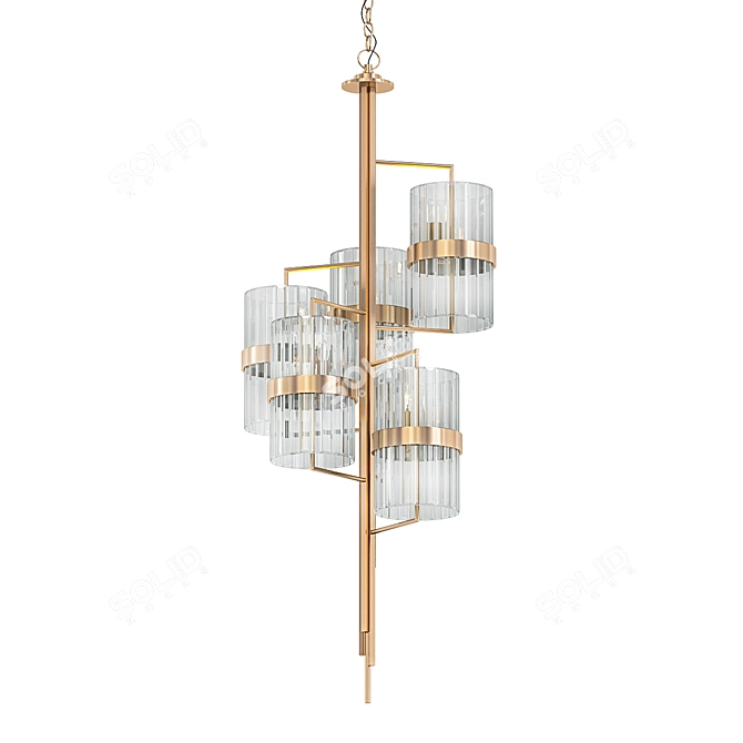 Luxury Liberty Chandelier 3D model image 1