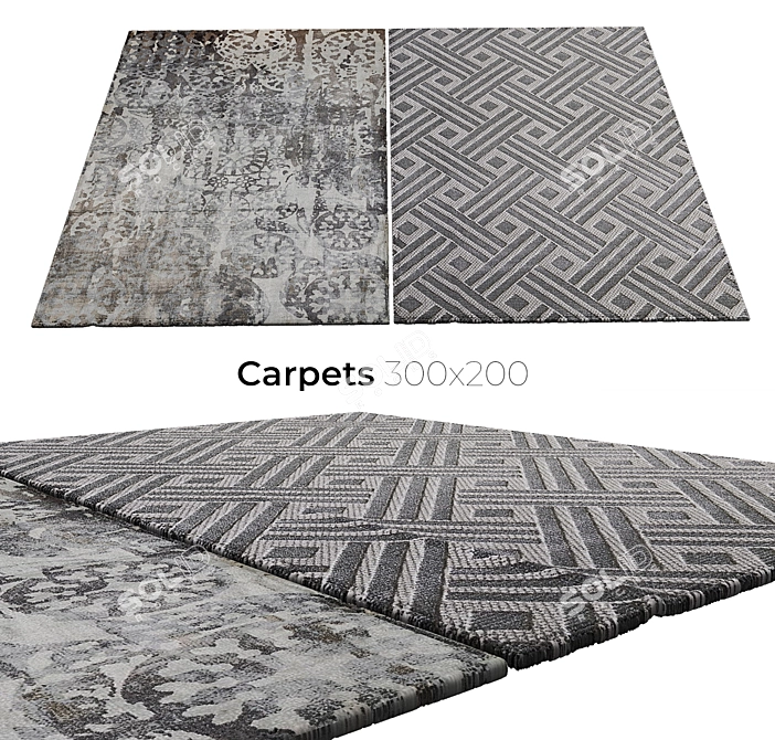 Polyblend Carpet: Luxurious and Durable 3D model image 1