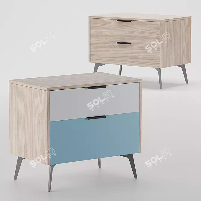 SK Design Olson ST Bedside Table 3D model image 1