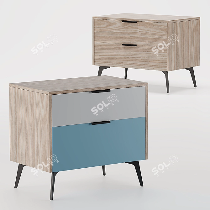 SK Design Olson ST Bedside Table 3D model image 4