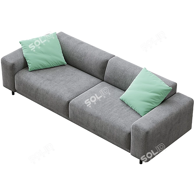 ITS KAZA Sofa: Compact, Stylish, Spacious 3D model image 2