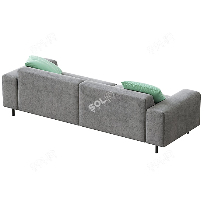 ITS KAZA Sofa: Compact, Stylish, Spacious 3D model image 4