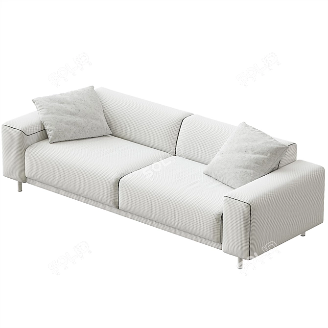 ITS KAZA Sofa: Compact, Stylish, Spacious 3D model image 5