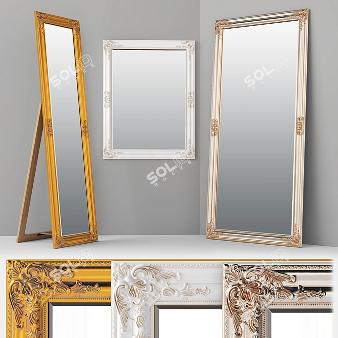 JYSK NORDBORG Mirror: Stylish & Versatile 3D model image 5