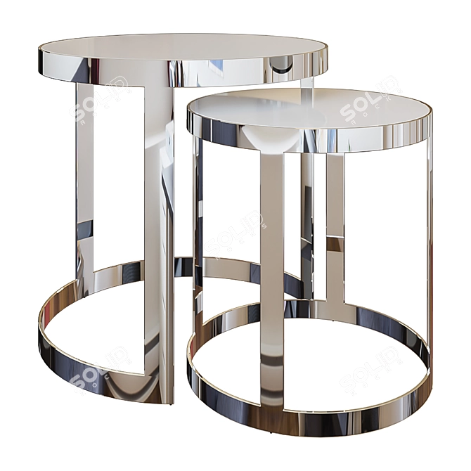 Modern Marble Coffee Tables 3D model image 1