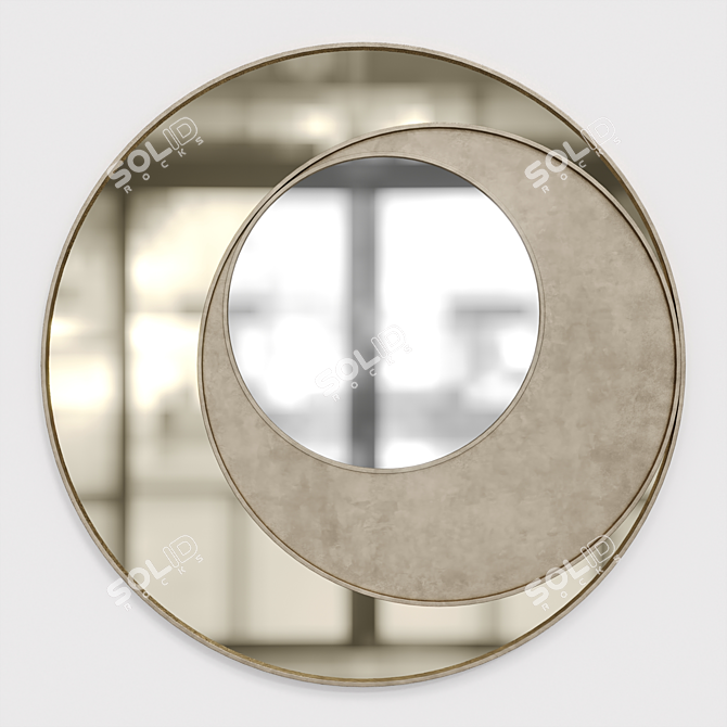 Elegant Reflection: Decorative Mirror 3D model image 1