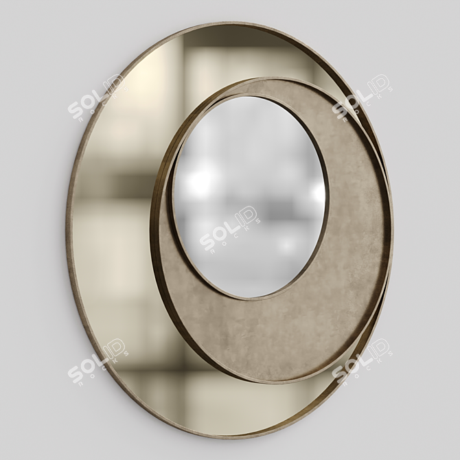 Elegant Reflection: Decorative Mirror 3D model image 2