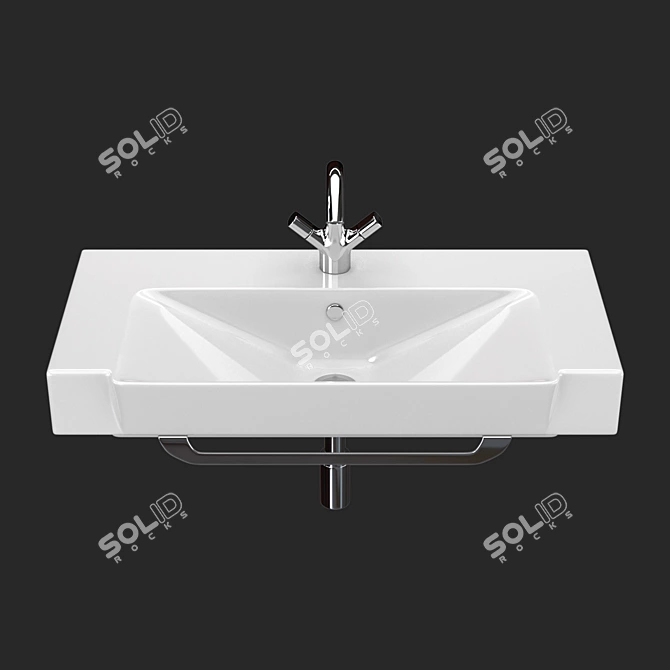  Jacob Delafon Reve E4803 - Stylish Countertop Washbasin 3D model image 2