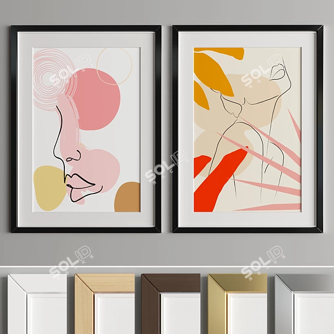 Versatile Art Frame: A38 3D model image 3