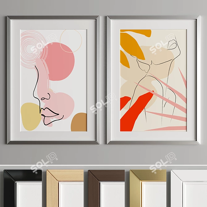 Versatile Art Frame: A38 3D model image 4