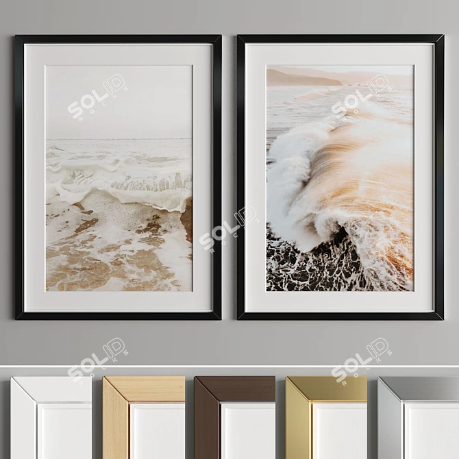 Modern Art Frame - A37 3D model image 3