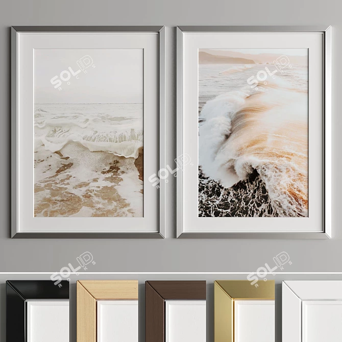 Modern Art Frame - A37 3D model image 4