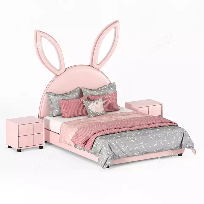 Cozy Bunny Retreat 3D model image 1