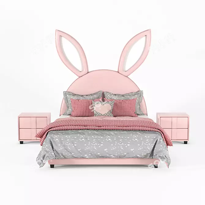 Cozy Bunny Retreat 3D model image 2