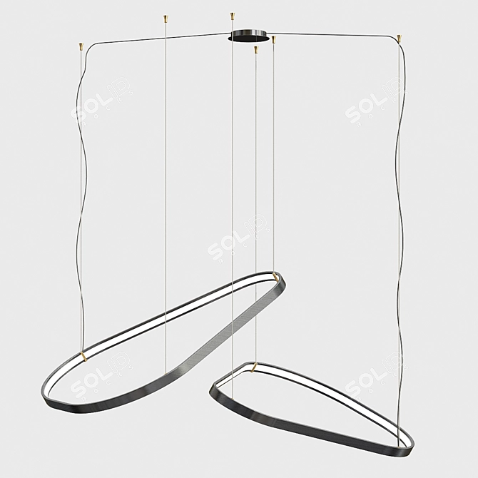 Magellano Suspension Light: Elegant Illumination for a Luxurious Ambiance 3D model image 2