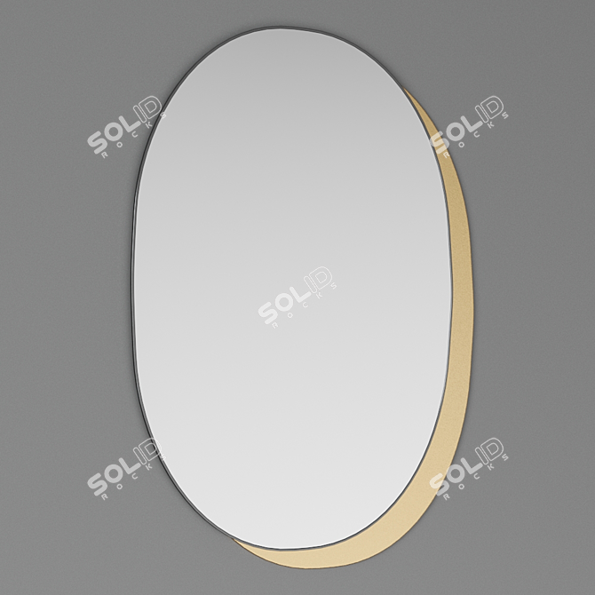 Plateau M Oval Wall Mirror 3D model image 5