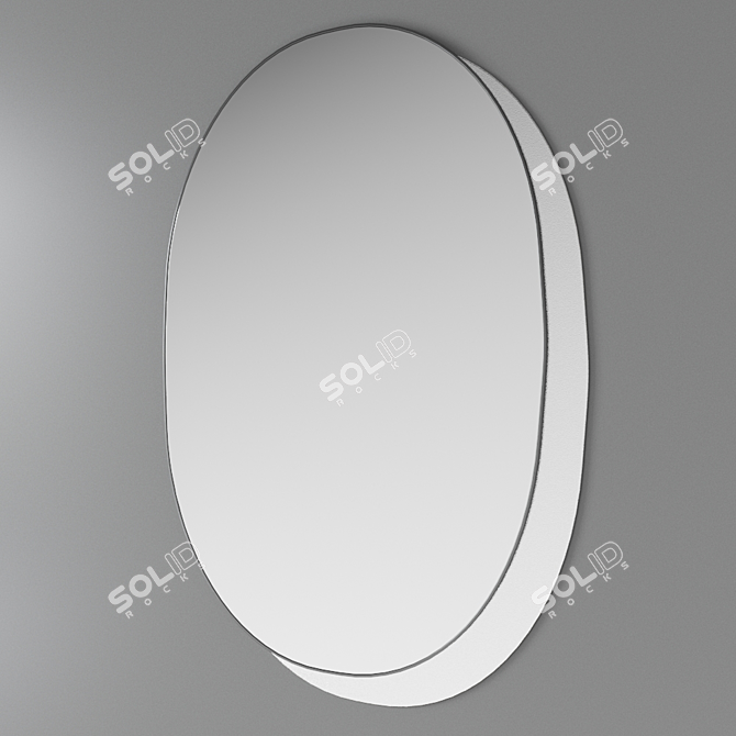 Plateau M Oval Wall Mirror 3D model image 6