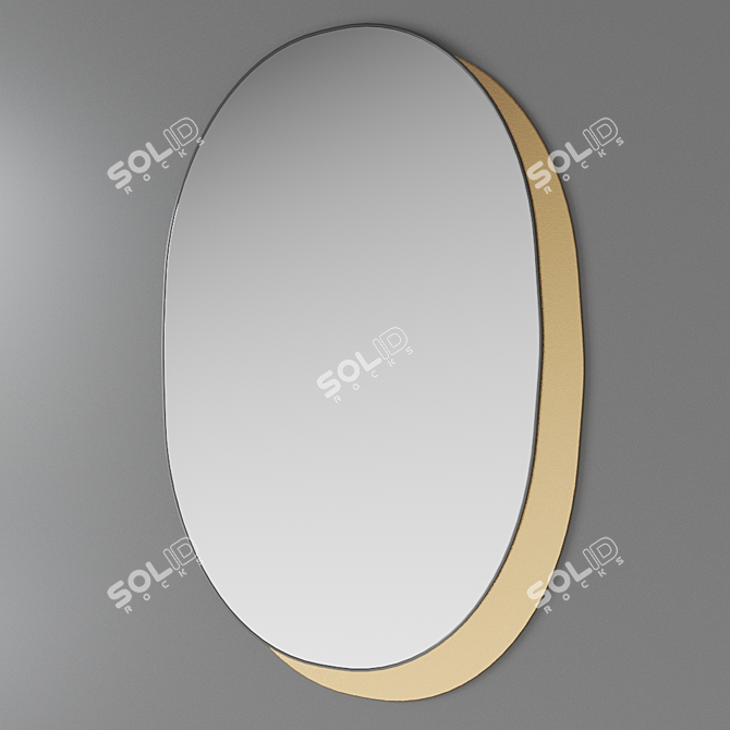 Plateau M Oval Wall Mirror 3D model image 9