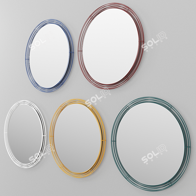 ORBITALE By HIRO Mirror Set 3D model image 3