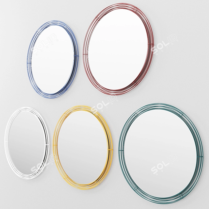 ORBITALE By HIRO Mirror Set 3D model image 7