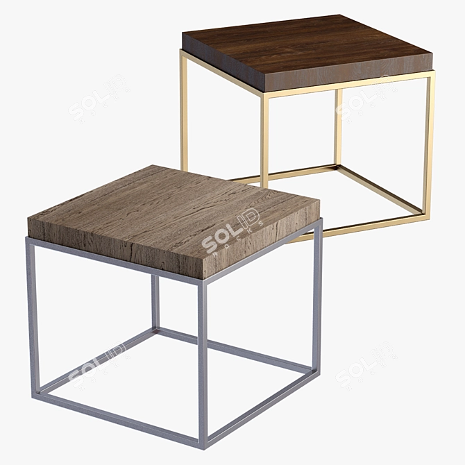 Sleek and Stylish: RH Modern Nicolas Sidetable 3D model image 1