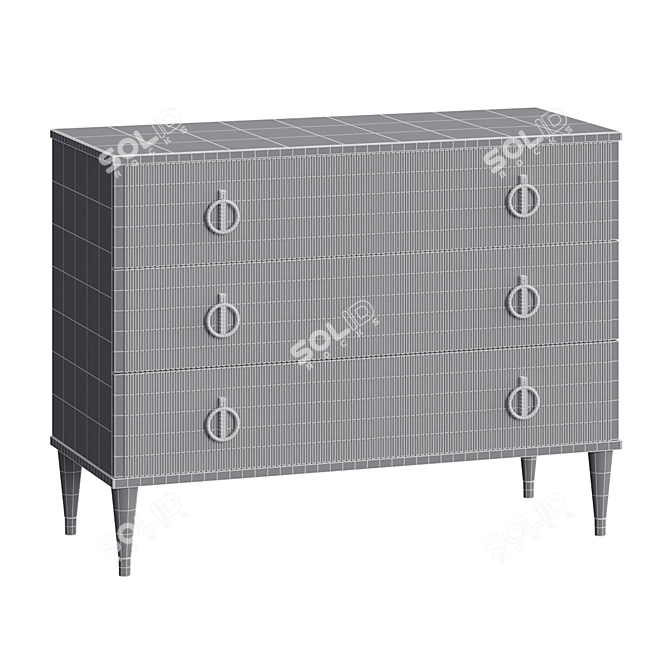 Italian-inspired Rimini Solo Chest of Drawers 3D model image 4