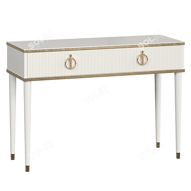 Rimini Solo Dressing Table: Vintage Elegance for Your Bedroom 3D model image 1