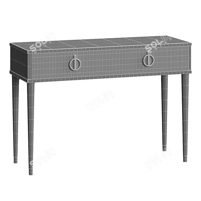 Rimini Solo Dressing Table: Vintage Elegance for Your Bedroom 3D model image 4