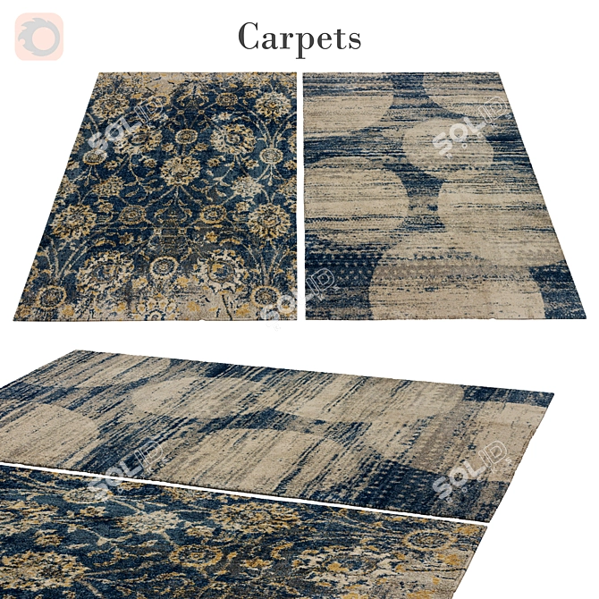 Premium Decorative Rug 56 3D model image 1