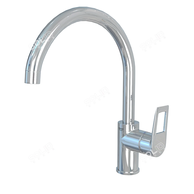 GROHE BauLoop Faucet Set: Innovative Design & Superior Functionality 3D model image 2