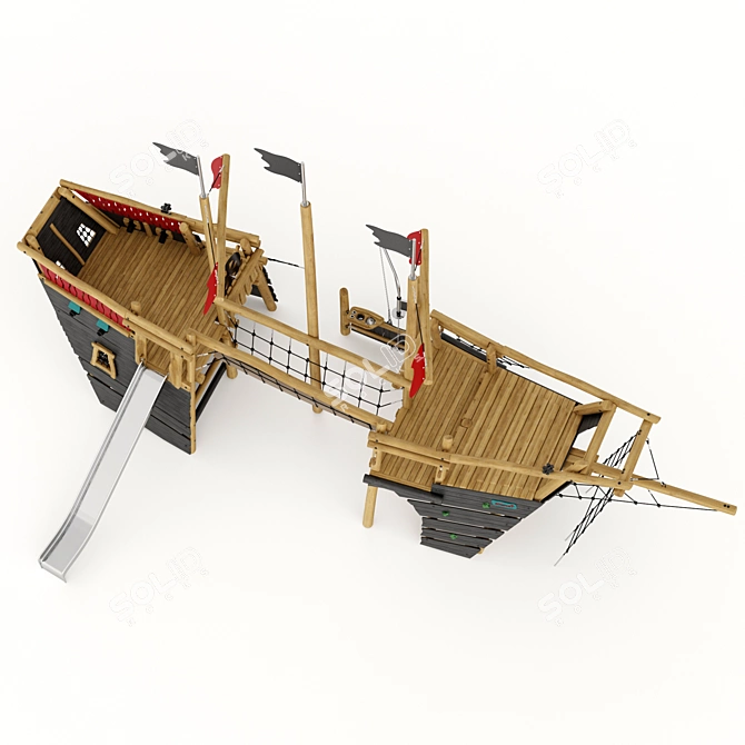 Kompan Pirate Ship: Large Playset 3D model image 3