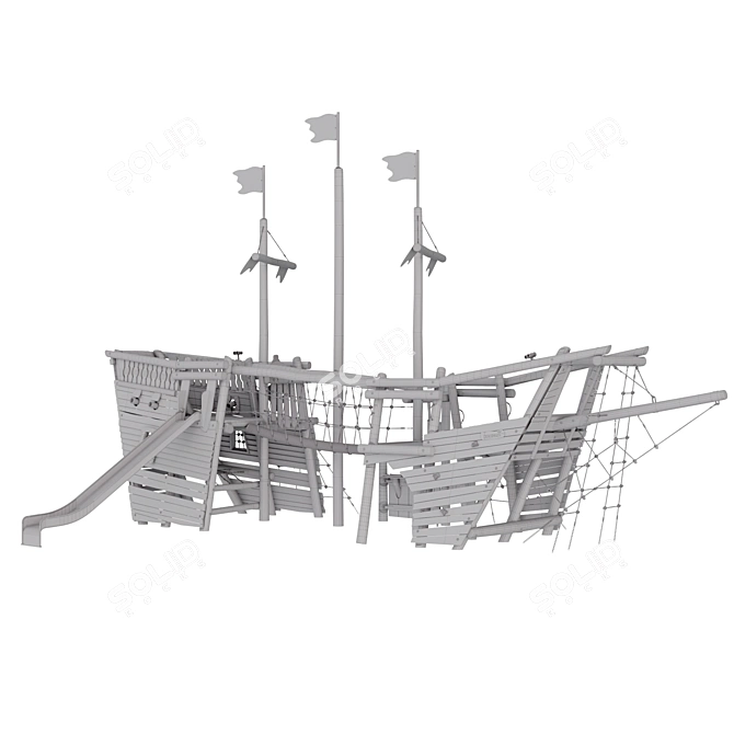 Kompan Pirate Ship: Large Playset 3D model image 5