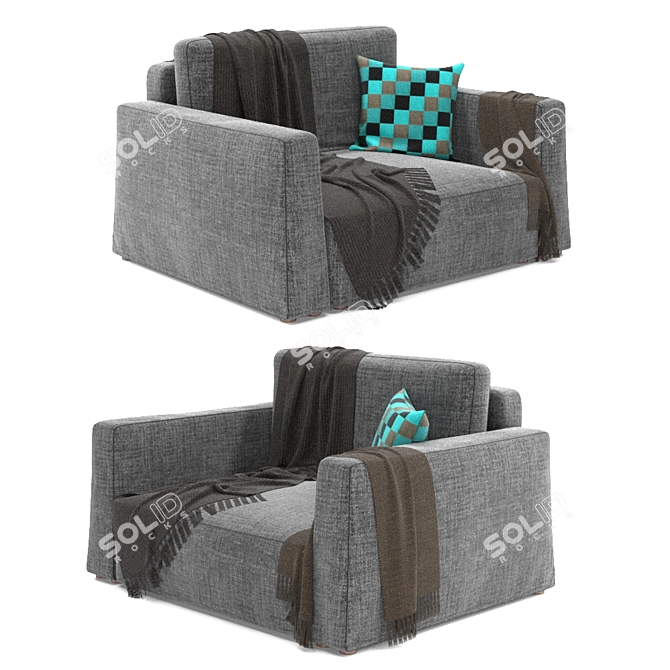  Adjustable Comfort Chair 3D model image 1