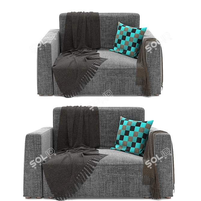  Adjustable Comfort Chair 3D model image 2