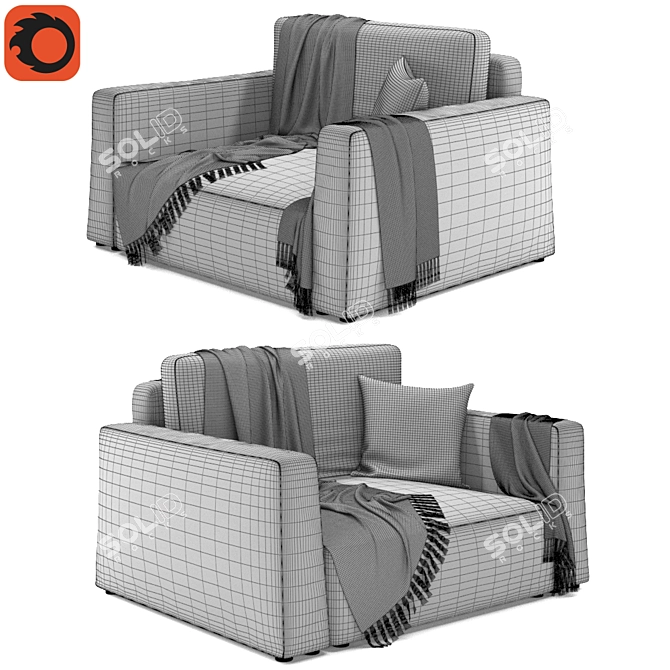  Adjustable Comfort Chair 3D model image 3