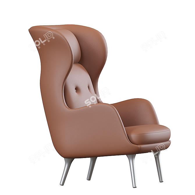Jaime Hayon RO JH2 Leather Chair 3D model image 3