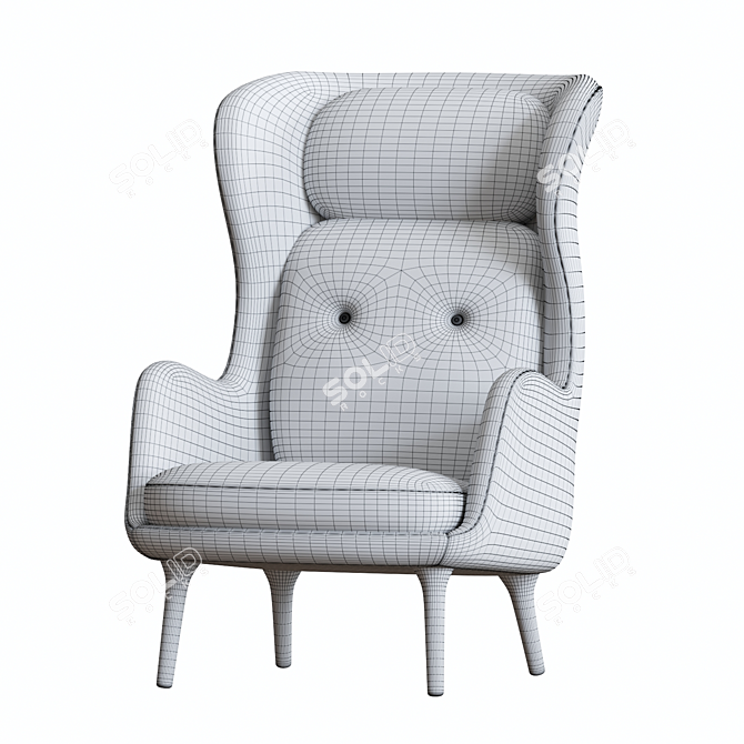 Jaime Hayon RO JH2 Leather Chair 3D model image 5