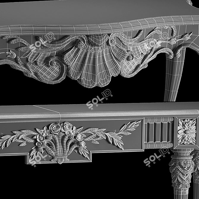 Cozy Cushion Console 3D model image 5