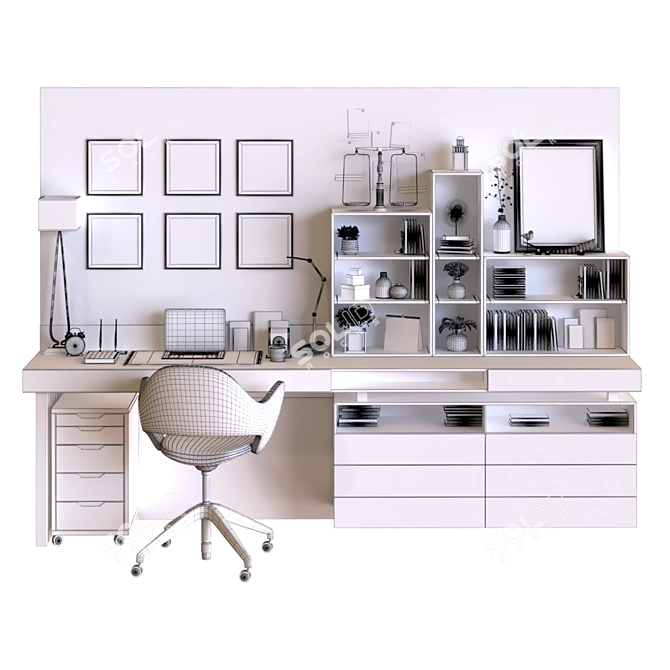 2015 Workplace_015: Efficient, Versatile Office Solution 3D model image 5