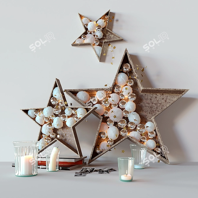 Twinkle Star New Year Decor 3D model image 1