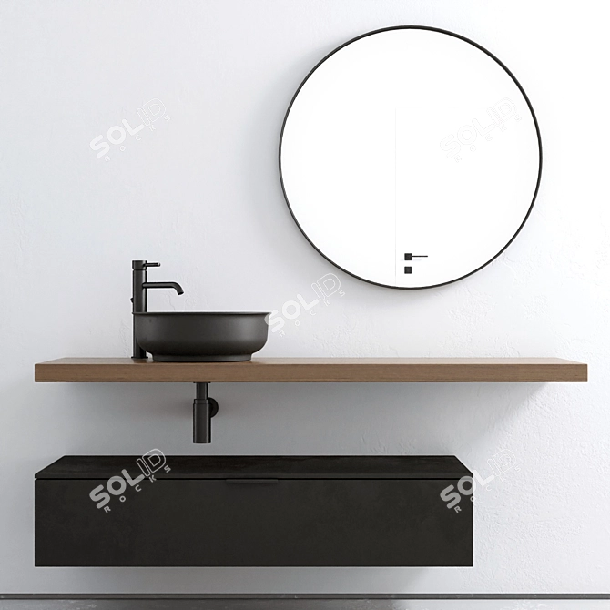 Bagnodesign OMBRA Bath Set 3D model image 6