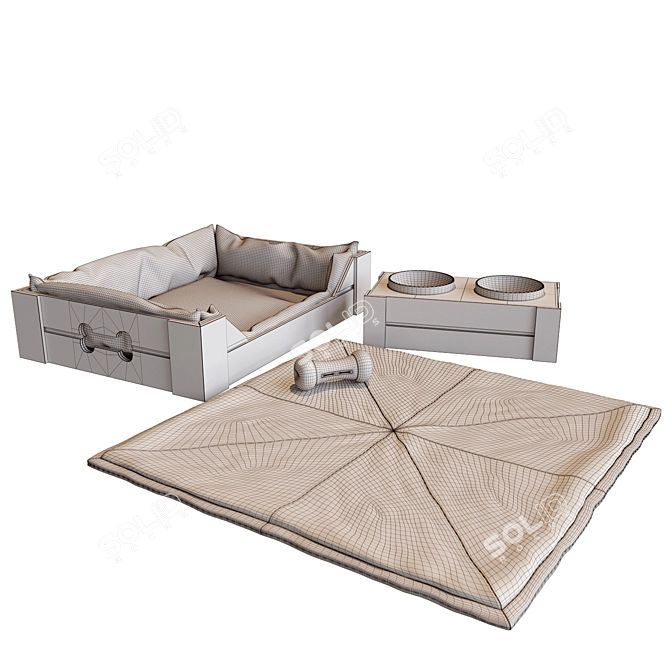 Comfy Canine Bed 3D model image 4