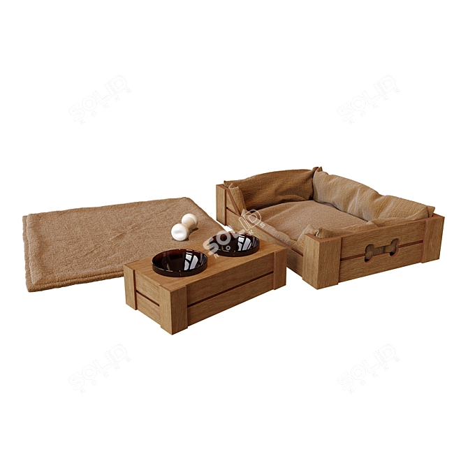 Comfy Canine Bed 3D model image 7