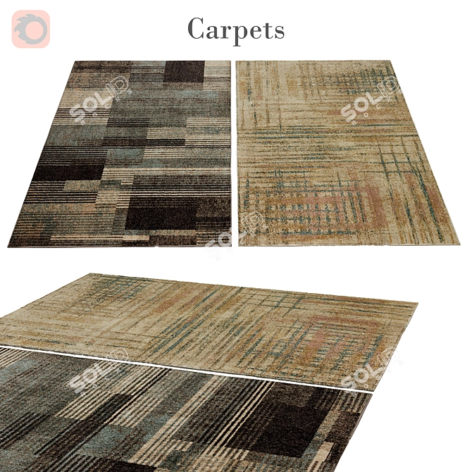 Poly Rug 66: Stylish and Durable 3D model image 1