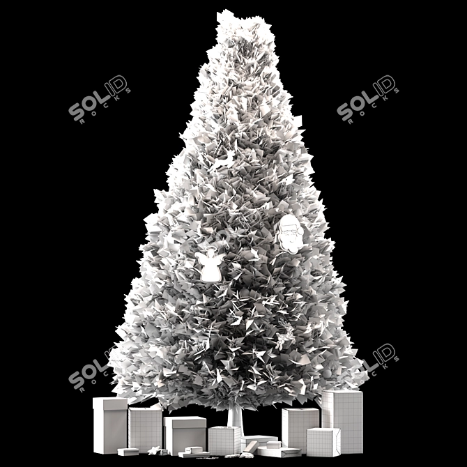 Festive Christmas Tree - 3D Model 3D model image 4