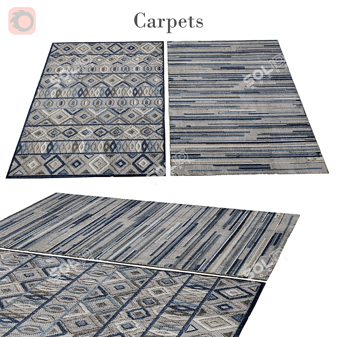 Poly Blend Rug 67 3D model image 1