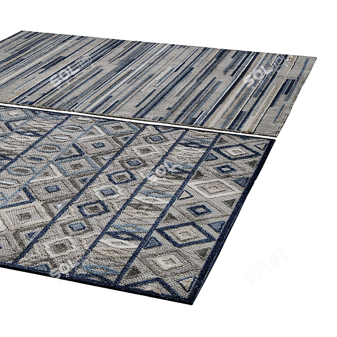 Poly Blend Rug 67 3D model image 2